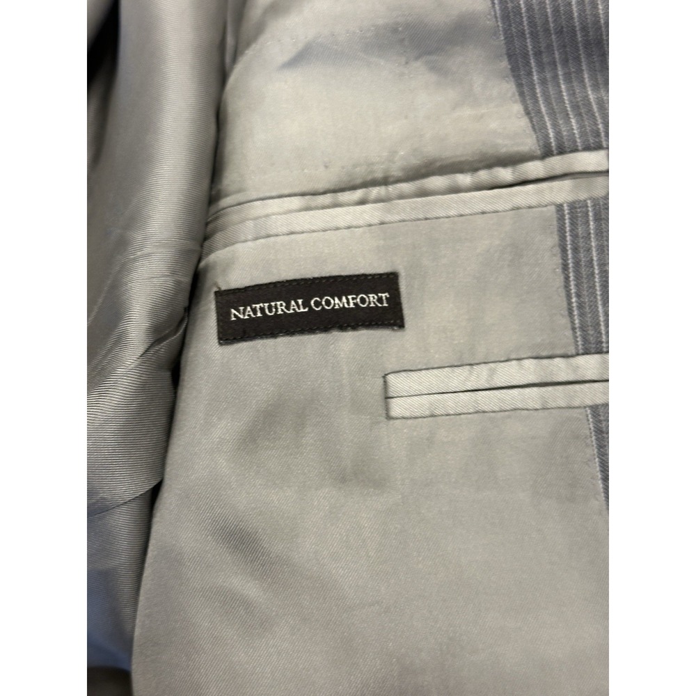 Canali Men's 40R Gray Pinstripe Blazer Sport Coat 100%‎ Wool Italy - Picture 13 of 16